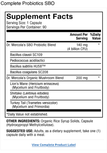 Complete Probiotic SBO - formerly Complete Spore Restore